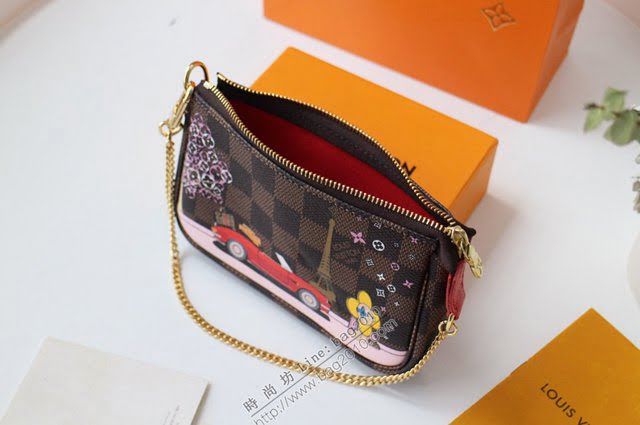 lv錢包 M68489 吉祥物Vivienne Mini Pochette Accessories小手袋 lv鏈條小錢包  lvqb1767